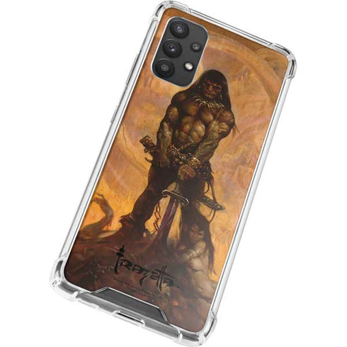 Frazetta Barbarian Galaxy A32 5G Clear Case